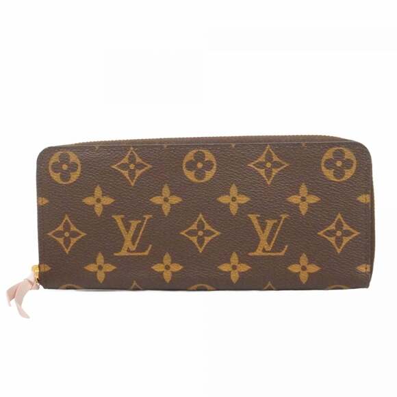 Louis Vuitton Monogram Portefeuille Clemence Long Wallet M61298 Rose Ballerin...
